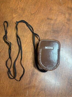 Brown Leather Travel Neck Pouch